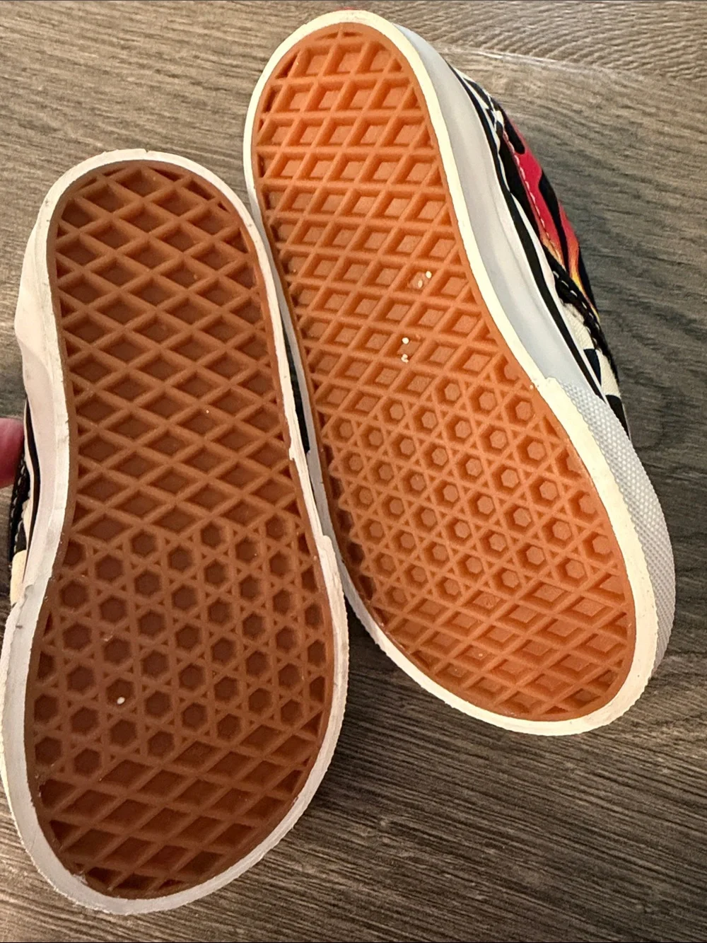 Vans Kids 5.5 Slip-On Mickey & Minnie Black White Check